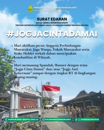 Sekretariat Daerah Kabupaten Bantul No.B/000.1.10/02073/SATPOLP